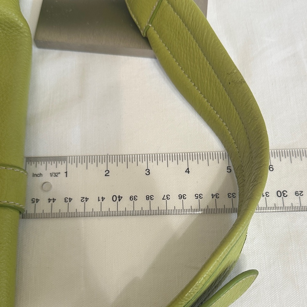 Marc Jacobs Lime Green Pebble Leather Shoulder Bag - Picture 15 of 15